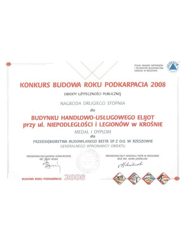 Krosno ELIJOT - dyplom