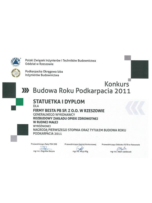Rozbudowa zakładu opieki zdrowotnej w Rudnej Małej - dyplom